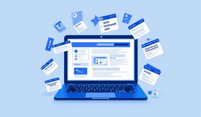 Illustration de cookies sur un site web
